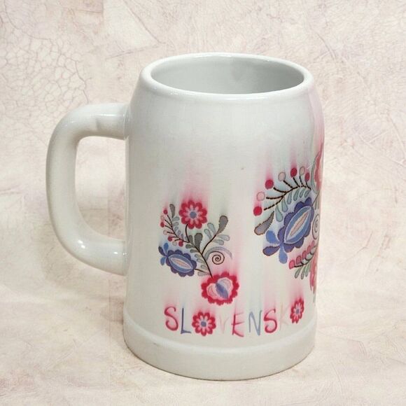 Slovakia Slovensko Flower  Pink Mug - Picture 3 of 9